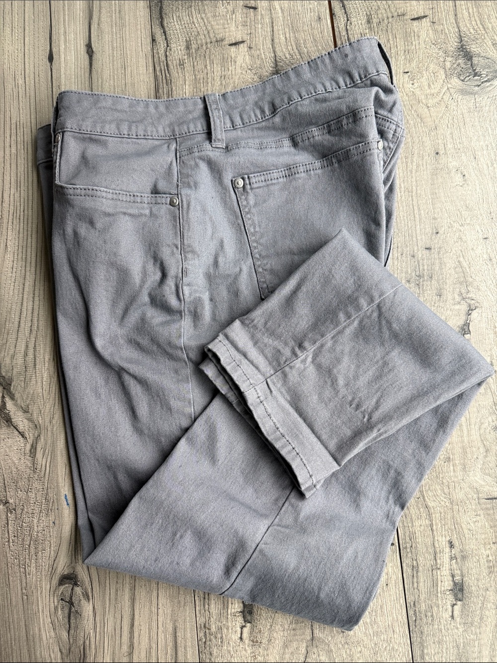 New Direction Gray Women's Pants 14 lightweight stretch